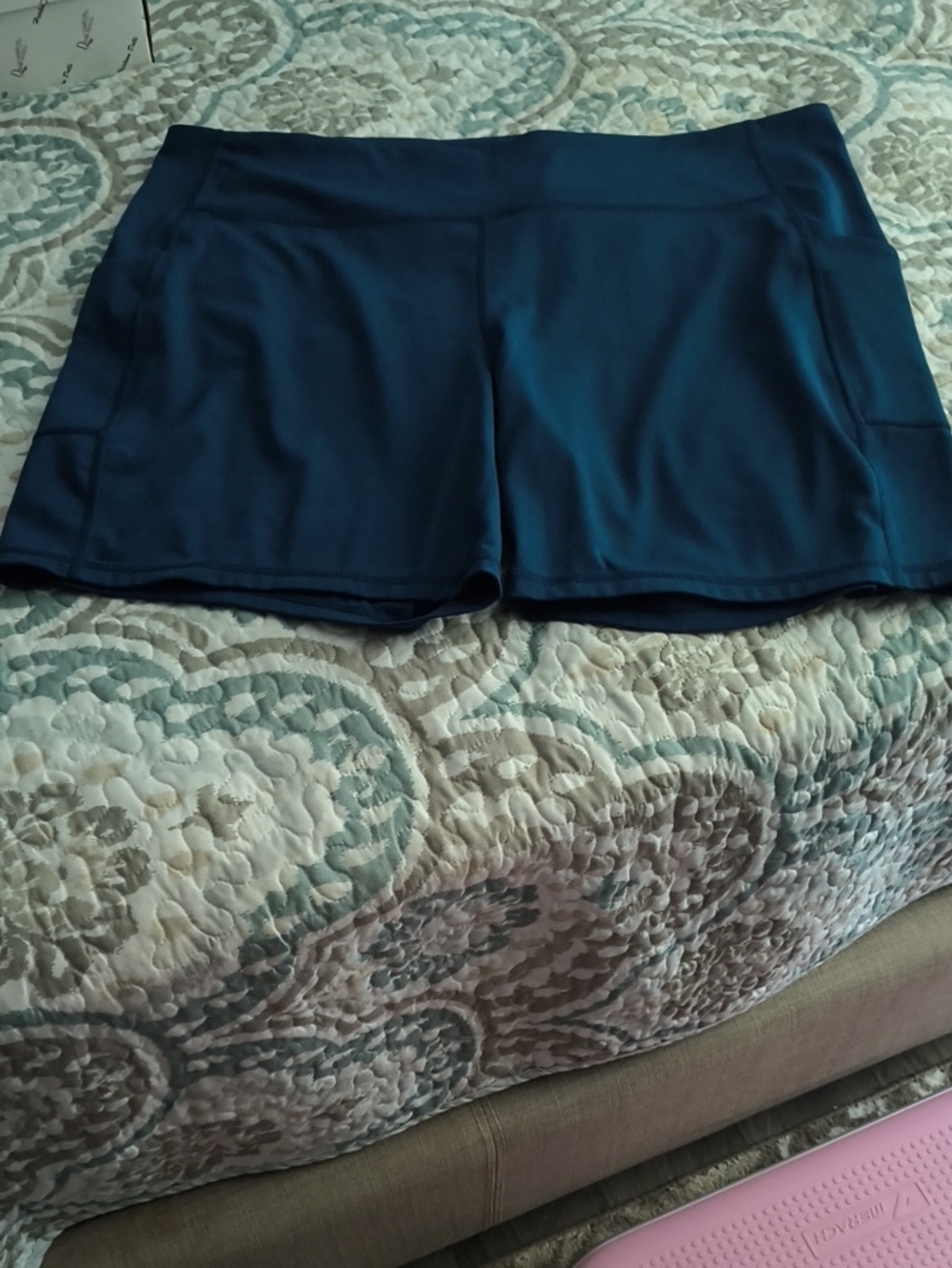 tek gear Navy Blue Athletic Shorts with Side Pockets